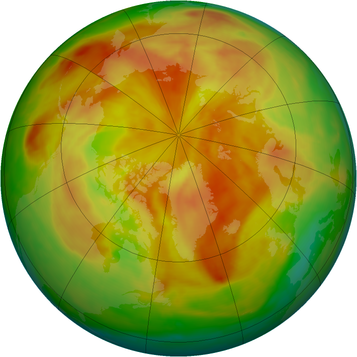 Arctic ozone map for 03 May 2015